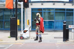 Outside ExCeL