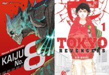 Kaiju No 8 and Tokyo Revengers cover