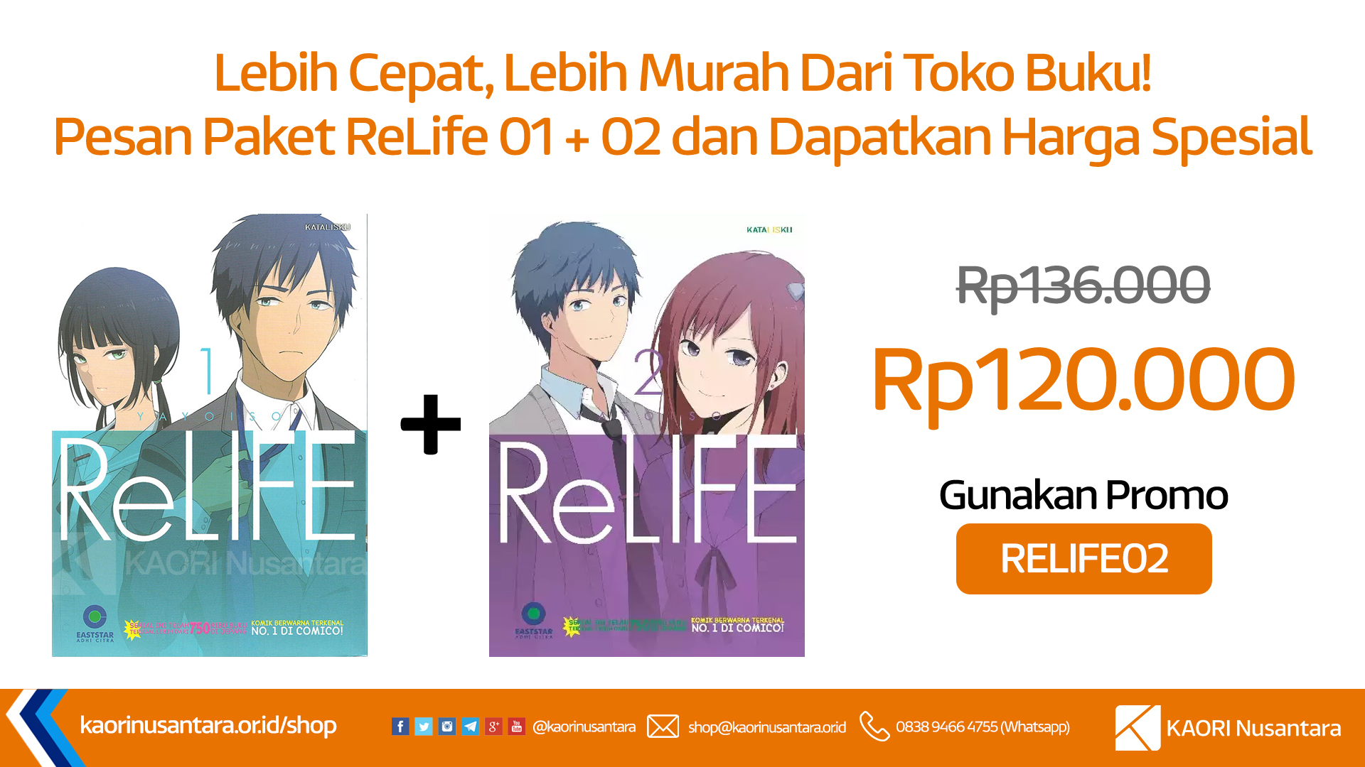 Buat Apa Pre-Order? ReLife 02 Di KAORI, Ready Stock!