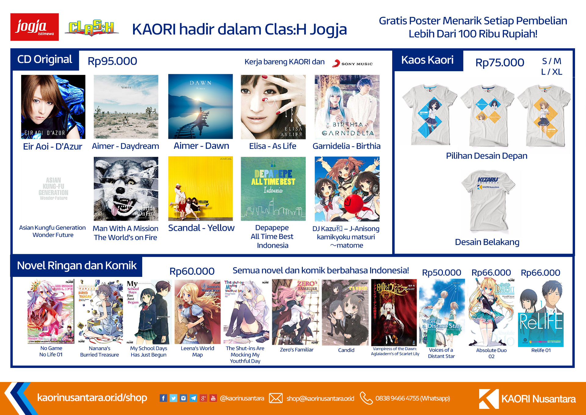KAORI Shop Hadir di CLAS:H Jogja 2017