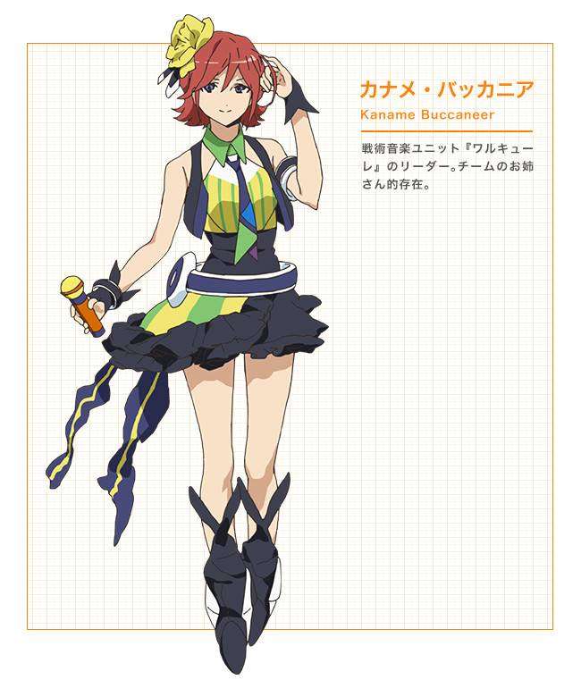 Kaname Buccaneer, perempuan berusia 22 tahun yang merupakan pemimpin unit Walkure. Ia menjadi sosok "kakak perempuan" bagi seantero tim.