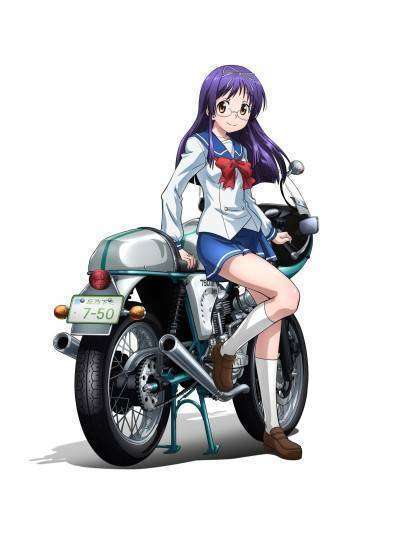Rikako Yamaguchi sebagai Hijiri Minowa (ia mengendarai Ducati 750SS)