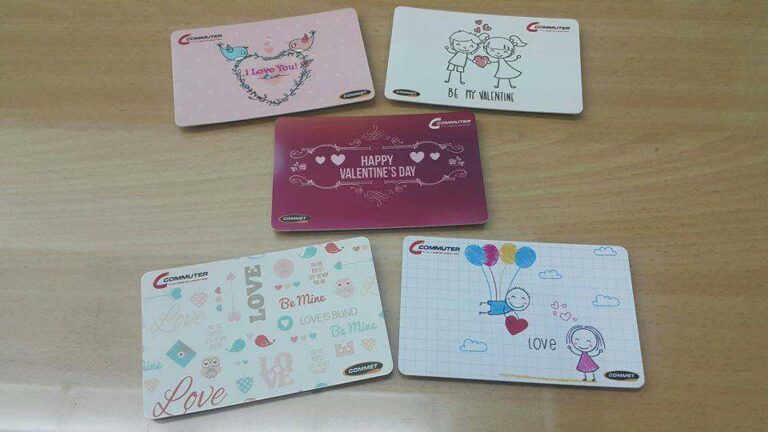 Kartu Multi Trip edisi Valentine | sumber: Commuter Line (Facebook)