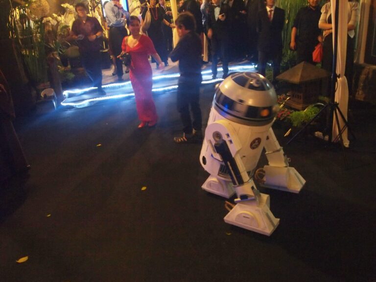 R2D2 hadir di resepsi pernikahan