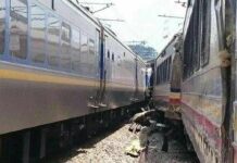 KA KTMB Komuter dan KRL ETS Komuter bertabrakan di dekat Stasiun Batang Kali, Malaysia | sumber: nst.com.my