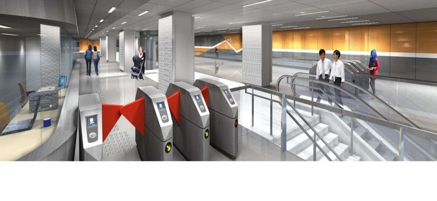 Gambar 2: Suasana stasiun bawah tanah MRT