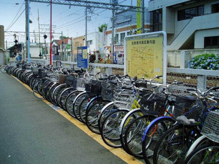 Area Parkir Sepeda di Jepang