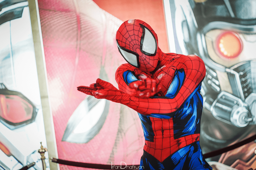 spiderman comic con 2016