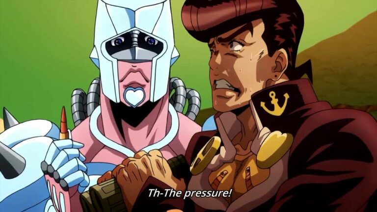 Josuke dan Crazy Diamond terlihat moe.