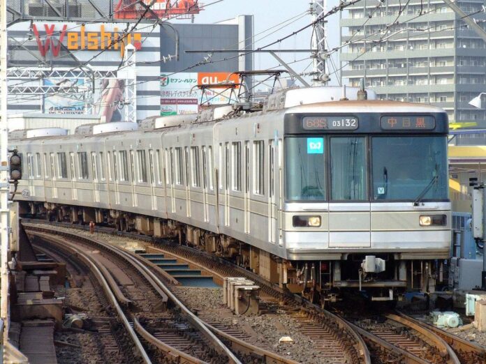 Rangkaian kereta bawah tanah seri 03 milik Tokyo Metro (Lerk / Wikipedia Commons)
