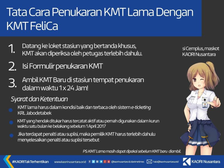 Tata Cara penukaran KMT Lama dengan KMT Versi Baru