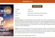 Fireworks (Uchiage Hanabi) Turut Diputar di Cinemaxx
