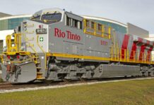 Ilustrasi: Lokomotif KA Barang yang telah ditanam sistem otomatis oleh Rio Tinto (WA Business News)