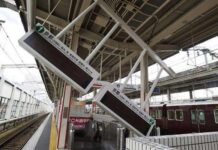 Gempa Guncang Kansai, Layanan Shinkansen Tokaido Lumpuh