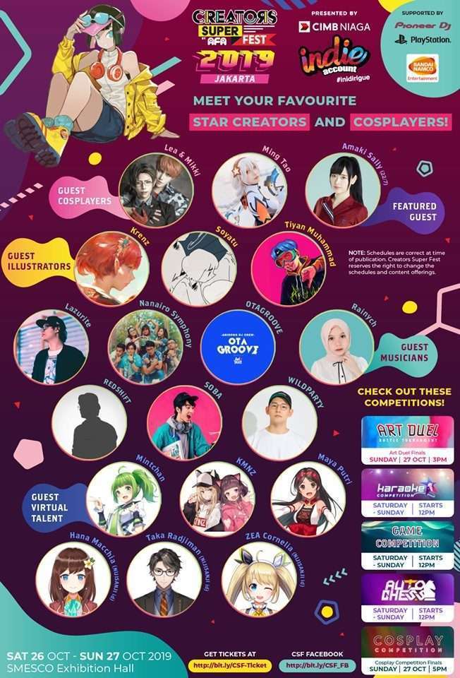 creators super fest 2019 jakarta