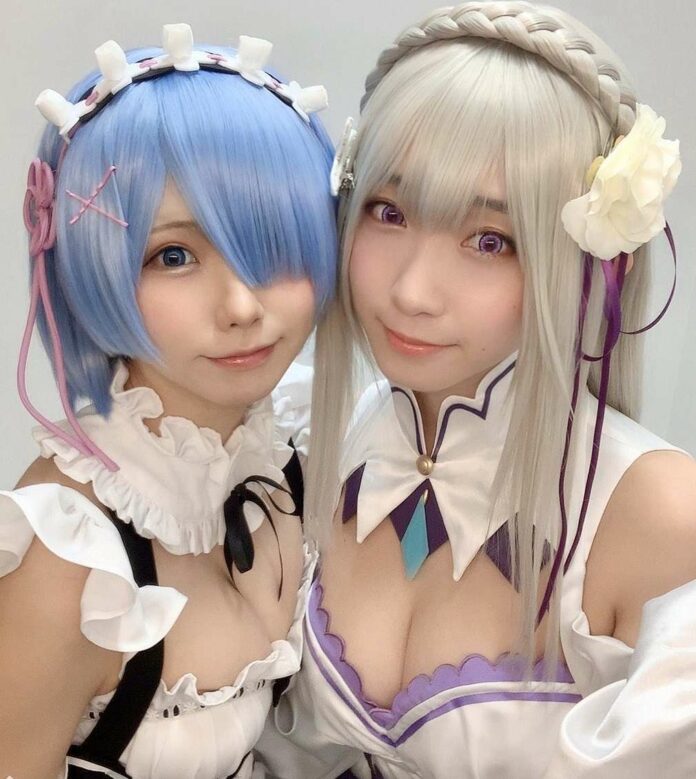 cosplayer rem Enako dan Iori Moe