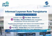 Transjakarta Lakukan Perubahan Operasional Koridor 13