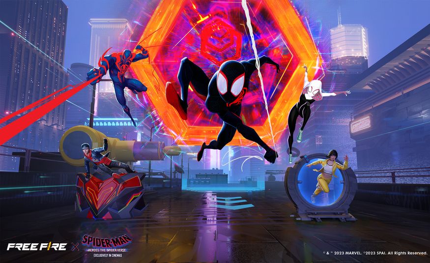 free fire spider-man