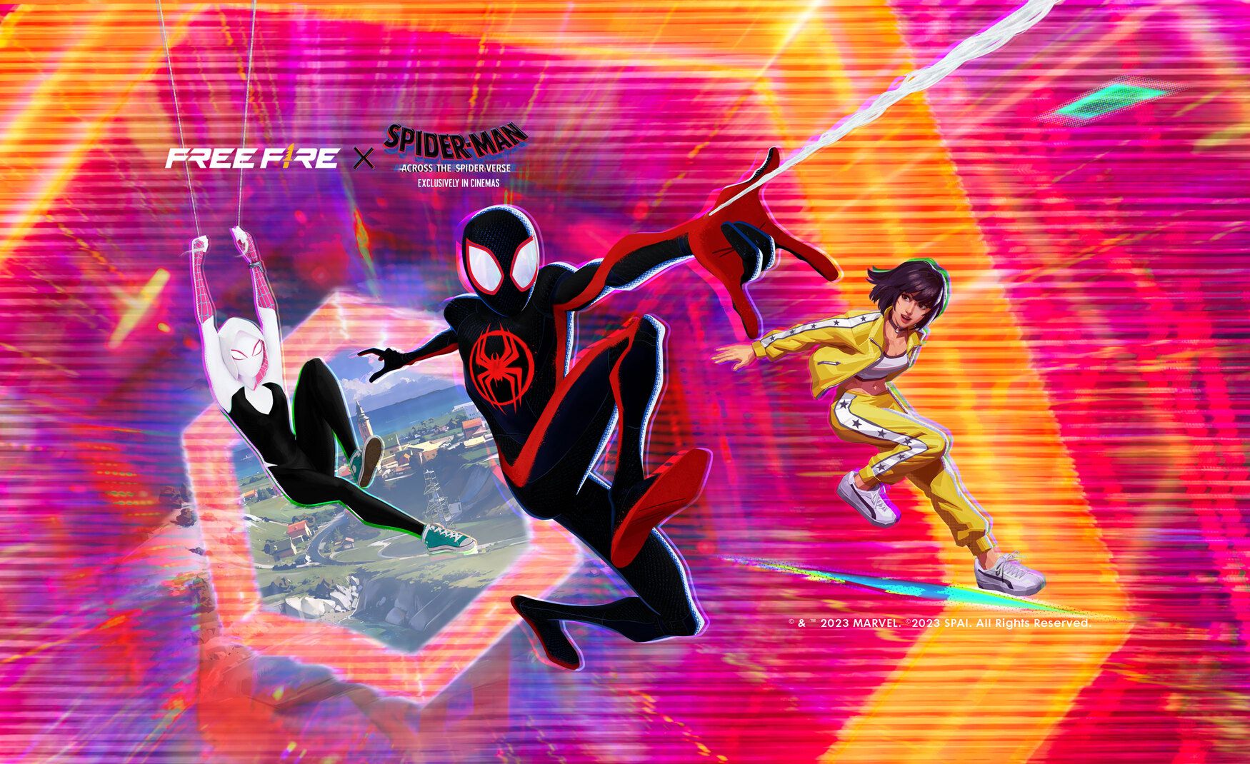 free fire spider-man