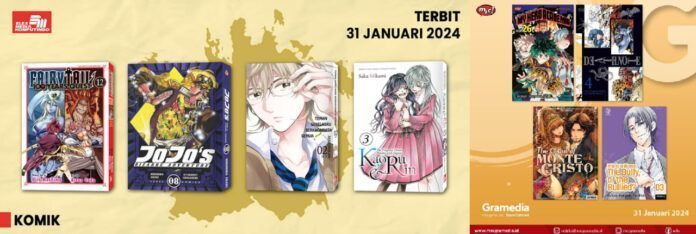 Jadwal Terbit Komik Tanggal 31 Januari 2024