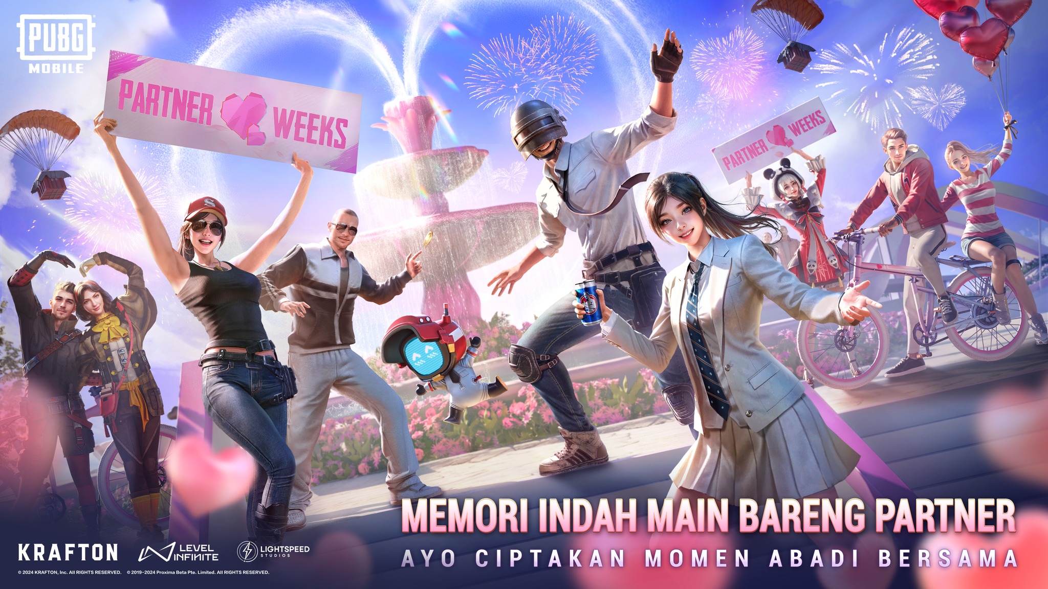 Rangkaian Event Valentine di PUBG MOBILE, Ada yang Berhadiah Emas Antam