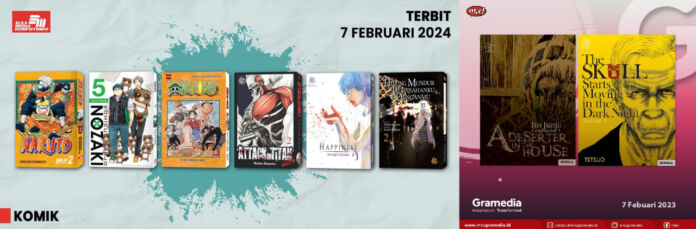 Jadwal Terbit Komik Tanggal 7 Februari 2024