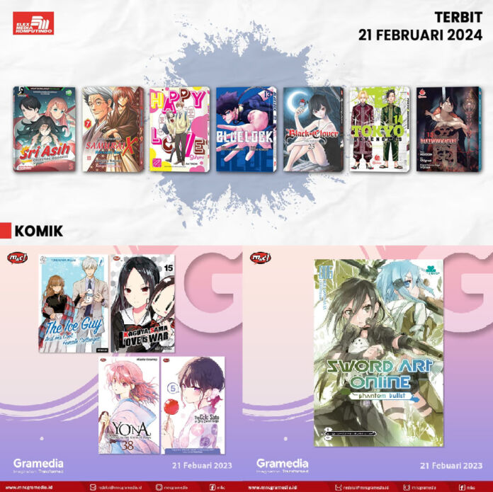Jadwal Terbit Komik Tanggal 21 Februari 2024