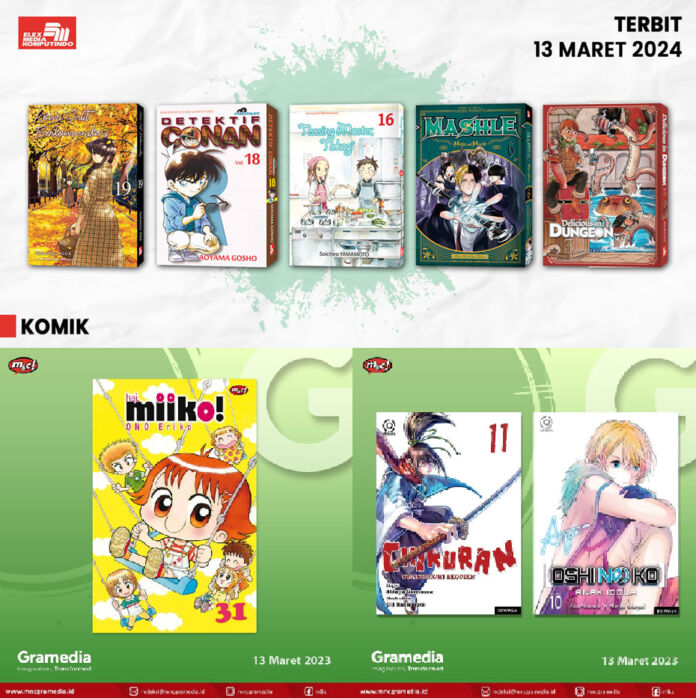 Jadwal Terbit Komik Tanggal 13 Maret 2024