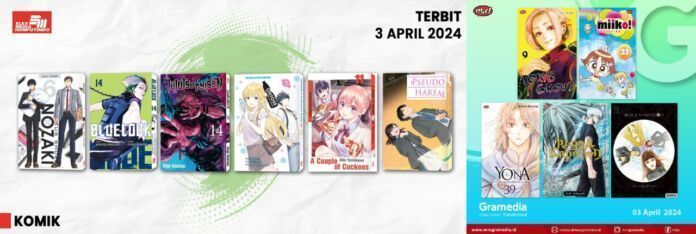 Jadwal Terbit Komik Tanggal 3 April 2024