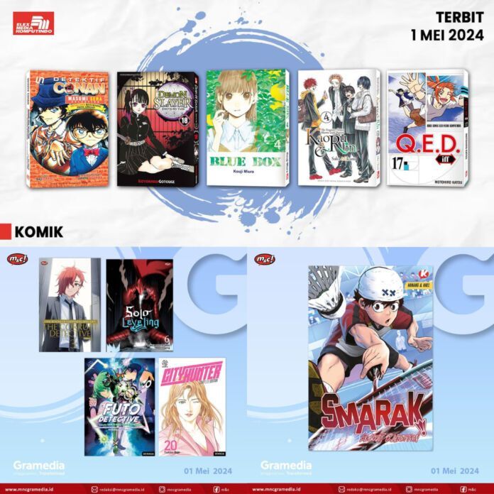 Jadwal Terbit Komik Tanggal 1 Mei 2024