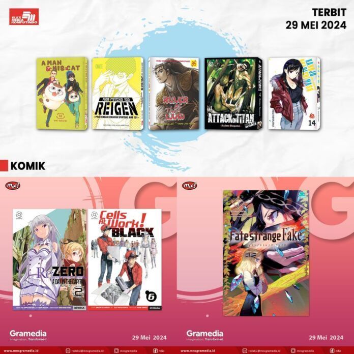 Jadwal Terbit Komik Tanggal 22 Mei 2024