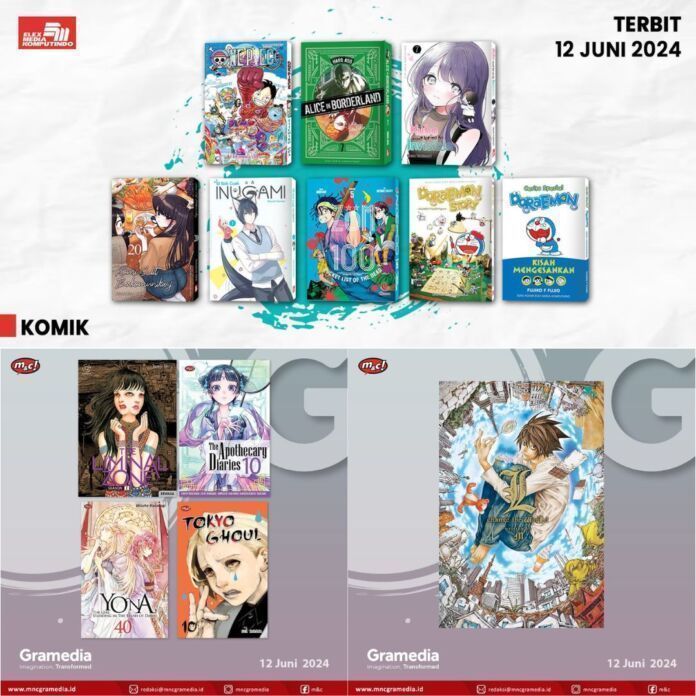 Jadwal Terbit Komik Tanggal 12 Juni 2024