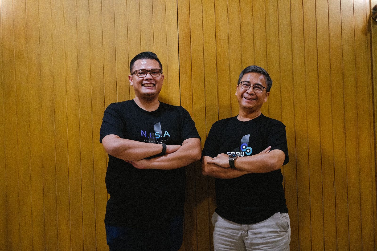 Kiri (Rafael Ibrahim - CEO AJARI Technologies) Kanan (Martua Sitompul)