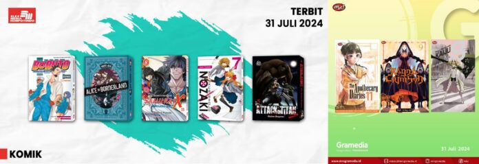 Jadwal Terbit Komik Tanggal 31 Juli 2024