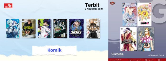 Jadwal Terbit Komik Tanggal 7 Agustus 2024