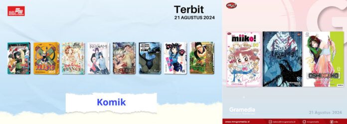 Jadwal Terbit Komik Tanggal 21 Agustus 2024