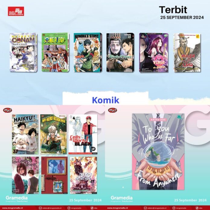 Jadwal Terbit Komik Tanggal 25 September 2024