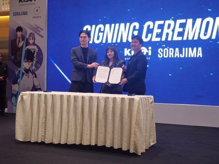 kisai sorajima anjary-tandatangan-F kisai entertainment