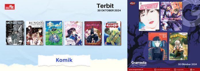 Jadwal Terbit Komik Tanggal 30 Oktober 2024