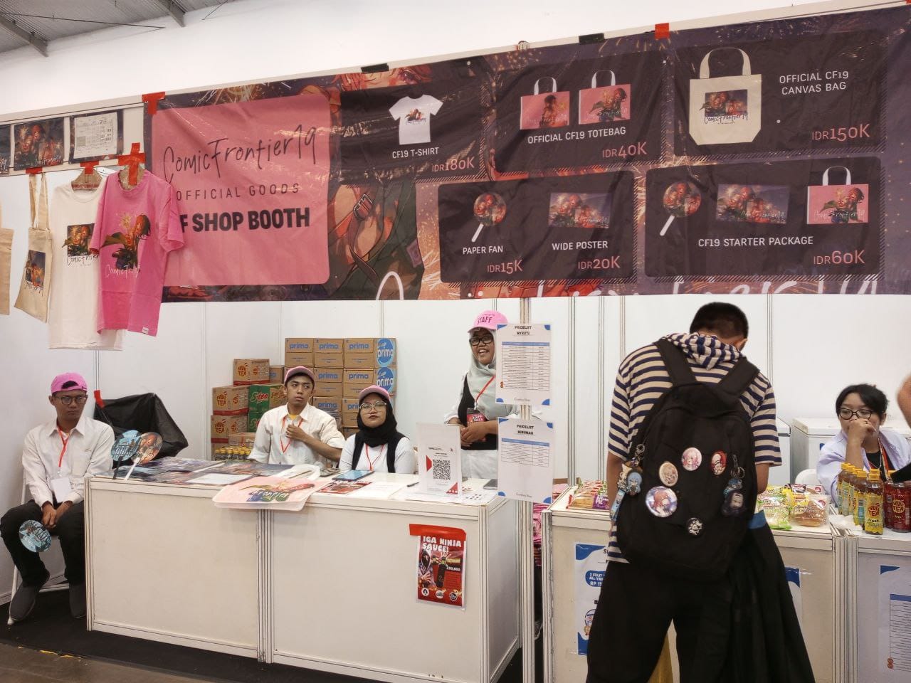 Booth official merch Comifuro 19