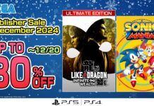 SEGA Publisher Sale Desember 2024