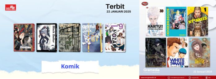Jadwal Terbit Komik Tanggal 22 Januari 2025