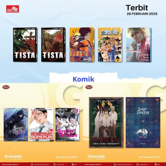 Jadwal Terbit Komik Tanggal 26 Februari 2025