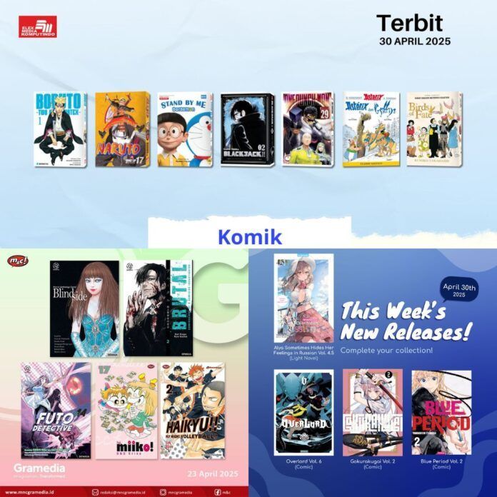 Jadwal Terbit Komik Tanggal 30 April 2025