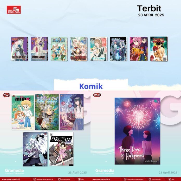 Jadwal Terbit Komik Tanggal 23 April 2025