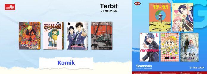 Jadwal Terbit Komik Tanggal 21 Mei 2025