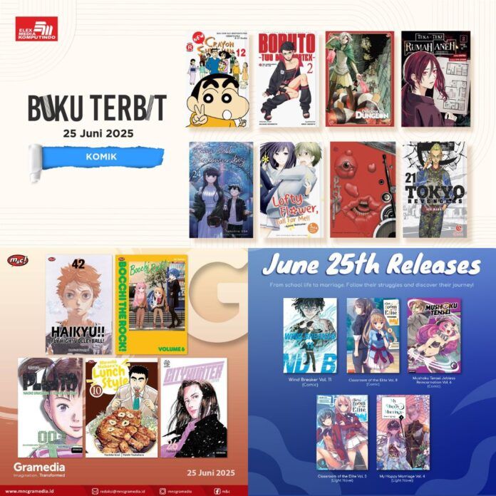 Jadwal Terbit Komik Tanggal 25 Juni 2025