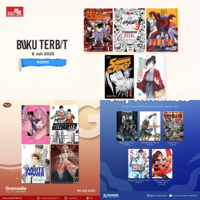 Jadwal Terbit Komik Tanggal 9 Juli 2025