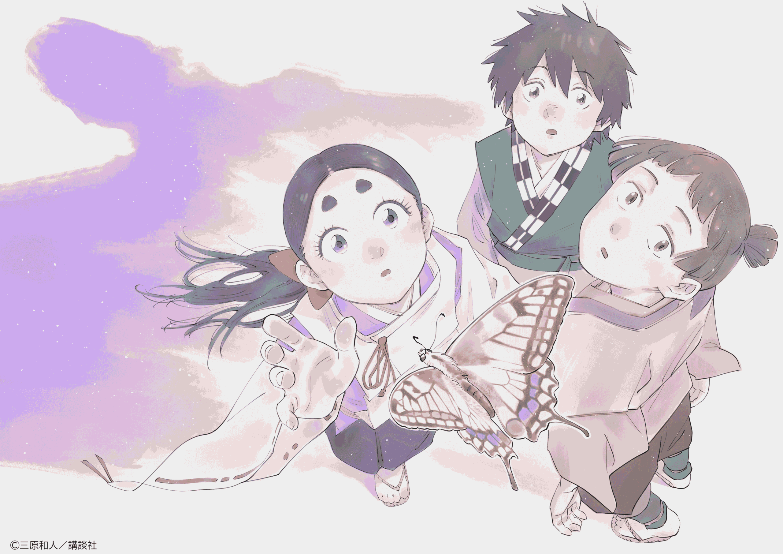 Kazuto Mihara, turut memberikan ilustrasi perayaan khusus beserta komentar resminya terkait adaptasi ini | ©Kazuto Mihara, KODANSHA/"The World Is Dancing" Production Committee.