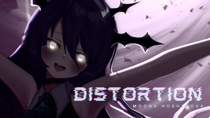 Moona Hoshinova Rilis Video Musik Untuk Lagu Orisinalnya, Distortion